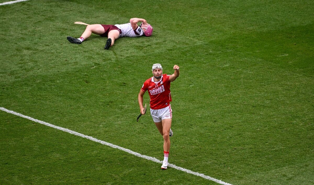 Alan Walsh of Cork celebrates after scoring his side's first goal. Picture: Daire Brennan/Sportsfile Alan Walsh of Cork celebrates after scoring his side's first goal. Picture: Daire Brennan/Sportsfile