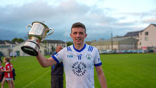 <p>Castlehaven captain Mark Collins with the cup after their victory over Knocknagree in last Friday's McCarthy Insurance Group FL Division 1 final in Macroom. Picture: Noel Sweeney</p> <p>Castlehaven captain Mark Collins with the cup after their victory over Knocknagree in last Friday's McCarthy Insurance Group FL Division 1 final in Macroom. Picture: Noel Sweeney</p>