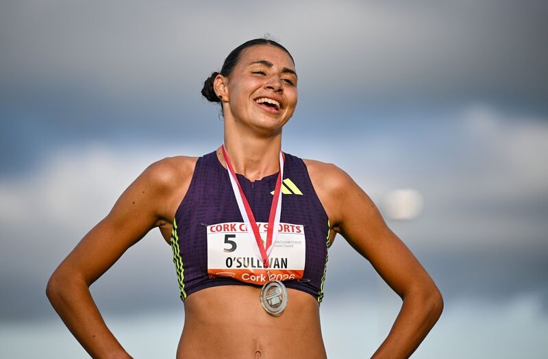 Sophie O'Sullivan of Ireland places third in the Cork County Council Women's 800m. Picture: Sam Barnes/Sportsfile Sophie O'Sullivan of Ireland places third in the Cork County Council Women's 800m. Picture: Sam Barnes/Sportsfile