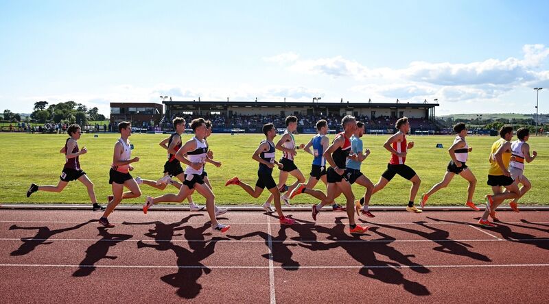 A general view of the start of the Cork 96FM and C103 Open Men's 3000m at the MTU Athletics Stadium. Picture: Sam Barnes/Sportsfile A general view of the start of the Cork 96FM and C103 Open Men's 3000m at the MTU Athletics Stadium. Picture: Sam Barnes/Sportsfile