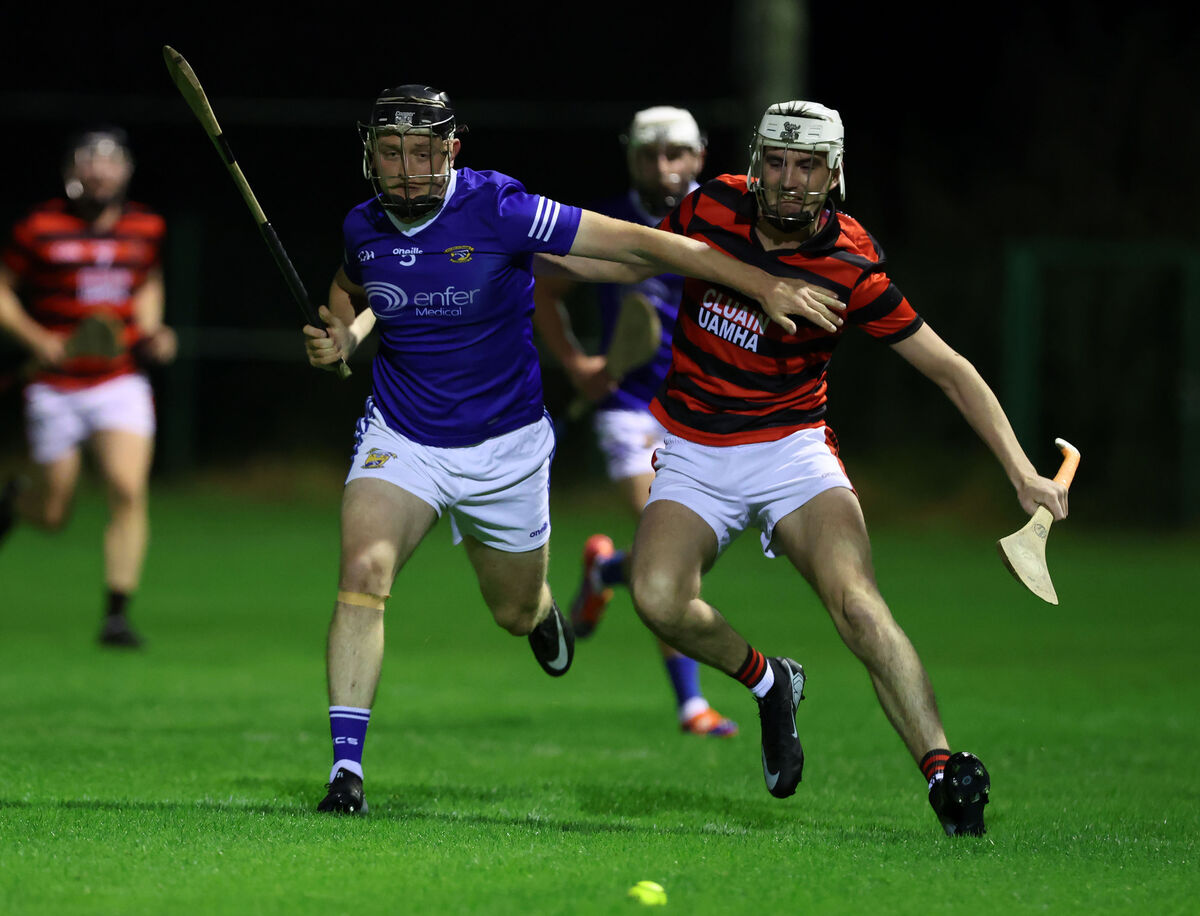 James O'Callaghan of Ballinhassig battles with Cloyne's Noel Cahill during the Premier IHC semi-final in Ovens. Picture: Jim Coughlan James O'Callaghan of Ballinhassig battles with Cloyne's Noel Cahill during the Premier IHC semi-final in Ovens. Picture: Jim Coughlan