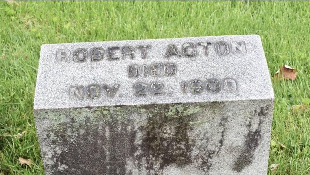 <p>The grave of Dr Robert Acton at Woodlawn cemetery in New York</p>