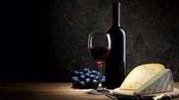 Red wine and cheese