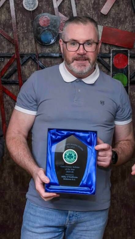 Cork Boxing: Referee of the Year Billy O'Sullivan, Midleton Boxing Club. 
