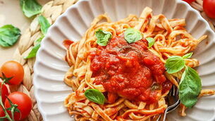 Isabella Barbato’s tagliatelle with her mum’s tomato sauce Isabella Barbato’s tagliatelle with her mum’s tomato sauce