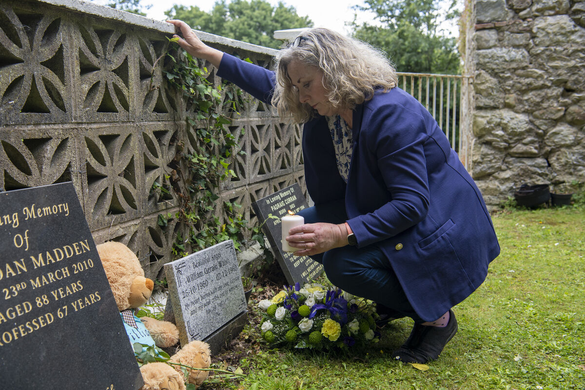  Carmel Cantwell,with a candle for her late brother William Gerald Walsh at the annual Bessborough Commoration at the Bessborough Centre, Blackrock, Cork. Picture Dan Linehan