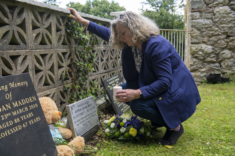  Carmel Cantwell,with a candle for her late brother William Gerald Walsh at the annual Bessborough Commoration at the Bessborough Centre, Blackrock, Cork. Picture Dan Linehan