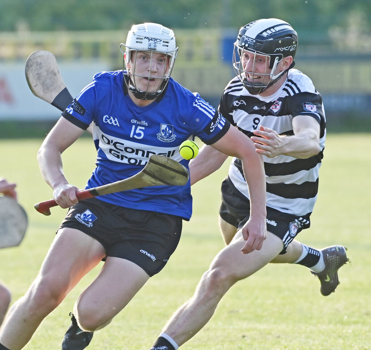 Colm McCarthy of Sarsfields looks to evade Midleton's Cormac Walsh. Picture: Eddie O'Hare Colm McCarthy of Sarsfields looks to evade Midleton's Cormac Walsh. Picture: Eddie O'Hare