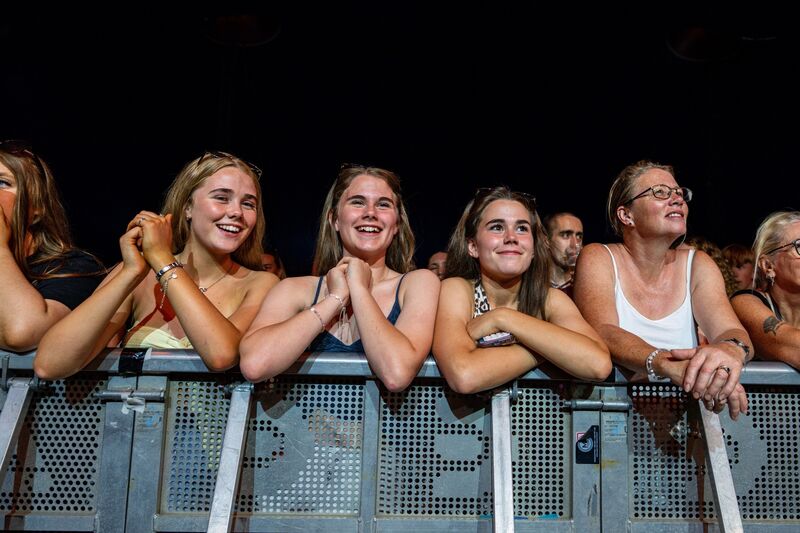 Fans pack the front row ahead of Tom Grennan’s performance at Live at the Marquee. Picture: Chani Anderson Fans pack the front row ahead of Tom Grennan’s performance at Live at the Marquee. Picture: Chani Anderson