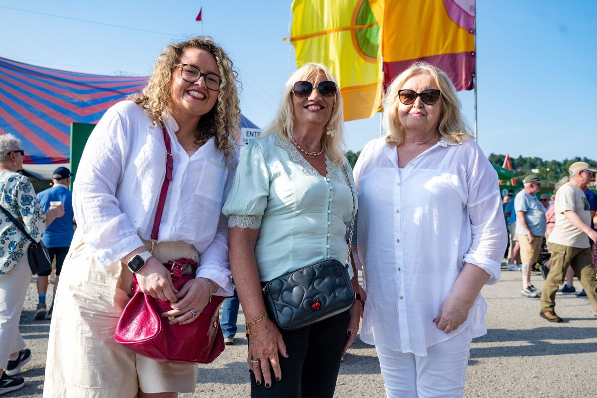 Eloise Horgan, Margo Lyons, and Dolores Horgan from Ballinlough, Cork, pictured before the James Taylor concert at Live at the Marquee. Eloise Horgan, Margo Lyons, and Dolores Horgan from Ballinlough, Cork, pictured before the James Taylor concert at Live at the Marquee.