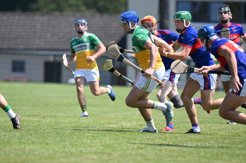 Paddy O’Flynn battles for Bride Rovers against Erin's Own. Picture: Larry Cummins Paddy O’Flynn battles for Bride Rovers against Erin's Own. Picture: Larry Cummins