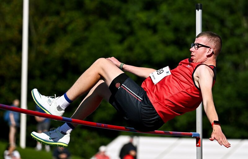 Jamie O'Donnell of Munster competes in the high jump at Morton Stadium in Dublin during the 2026 Special Olympics Ireland Summer Games. Photo by Seb Daly/Sportsfile Jamie O'Donnell of Munster competes in the high jump at Morton Stadium in Dublin during the 2026 Special Olympics Ireland Summer Games. Photo by Seb Daly/Sportsfile
