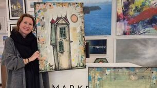 <p>Meri Misljen Grubic is busily preparing for her first exhibition in Cork</p>