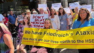 HSE urged to ‘think past price’ in protest over drug for Friedreich’s Ataxia HSE urged to ‘think past price’ in protest over drug for Friedreich’s Ataxia