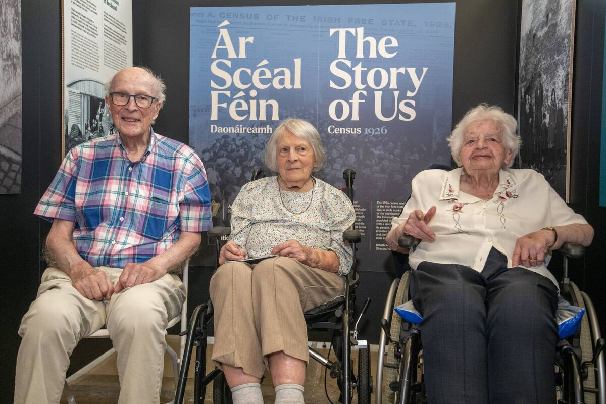 Centenarian ambassadors Joe Davis (103), Noelle Newenham (101) and Mary Hosford (102).