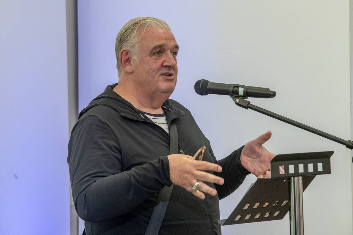Author Cónal Creedon at the launch. 
