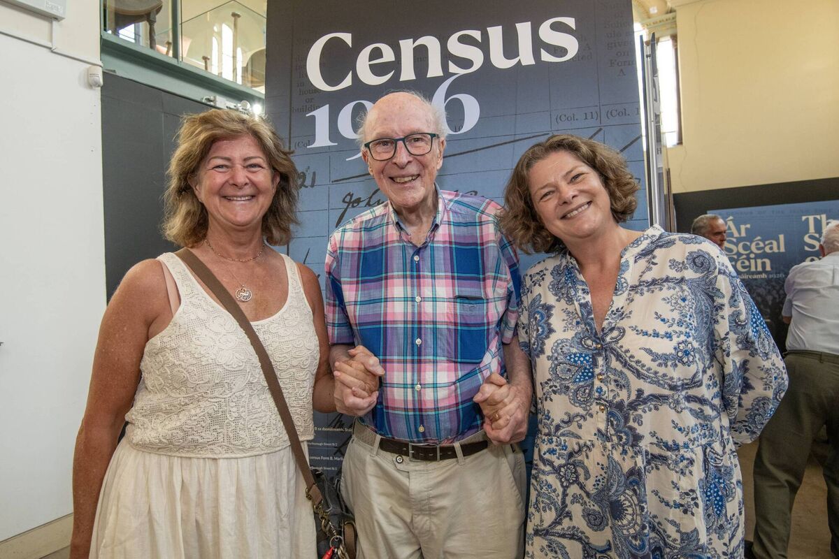 Joe Davis (103), one of the Centenarian ambassadors, with Jean Ryan and Ruth Davis. 