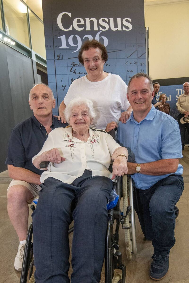 Mary Hosford (née Babs McCarthy), originally from Kilfinane, Co Limerick, one of the ambassadors, with Anthony Hosford, Clare Hosford and Denis Hosford. 