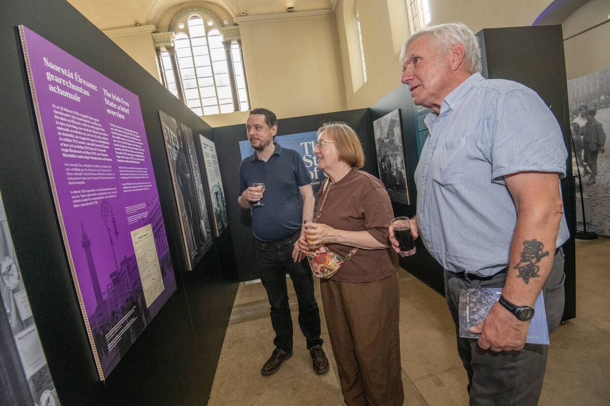 Cork Genealogical Society members David Ryan, Ann Marie Coghlan and Eddie Wallace.