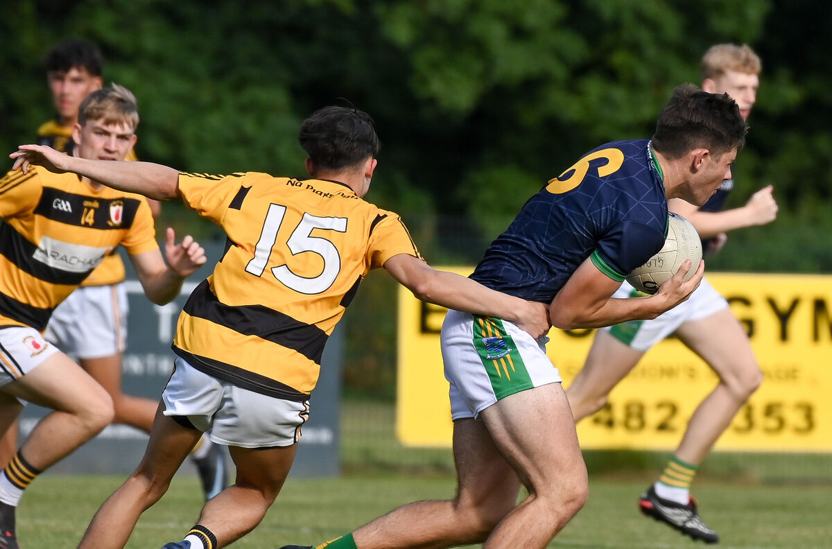 Glanmire's Tom O'Flynn breaks past Aaron Crowley of Na Piarsaigh. Picture: David Keane. Glanmire's Tom O'Flynn breaks past Aaron Crowley of Na Piarsaigh. Picture: David Keane.