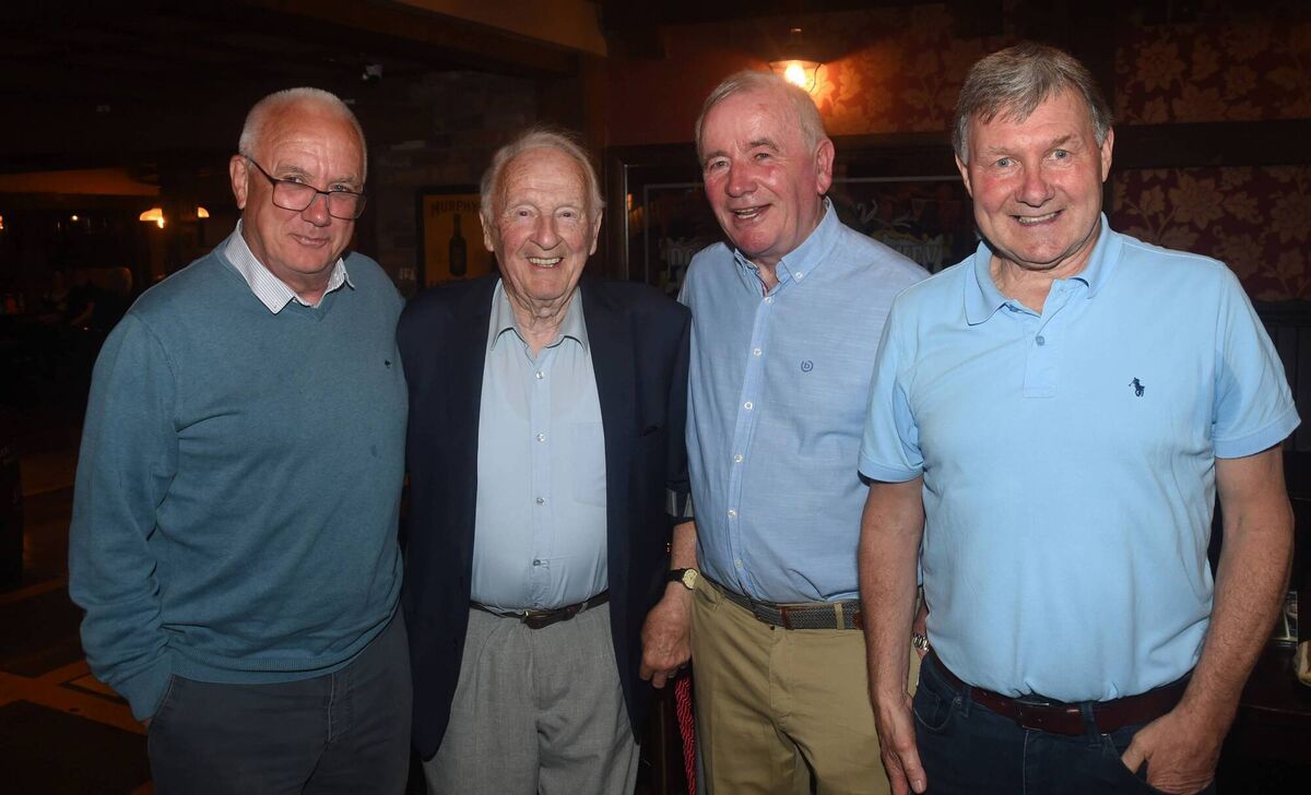 Bertie Óg Murphy, Denis Hurley, Brian Murphy and Tom Cashman at a reunion of Cork Senior Hurling winning teams from 1976, 1977 and 1978 at the South County in Douglas. Picture: George Hatchell Bertie Óg Murphy, Denis Hurley, Brian Murphy and Tom Cashman at a reunion of Cork Senior Hurling winning teams from 1976, 1977 and 1978 at the South County in Douglas. Picture: George Hatchell