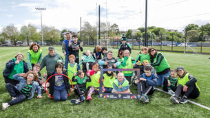 <p>Members of the Douglas All-Stars who took part in the Munster Council GAA for All Blitz at SuperValu Páirc Uí Chaoimh.  Picture: David Creedon</p>