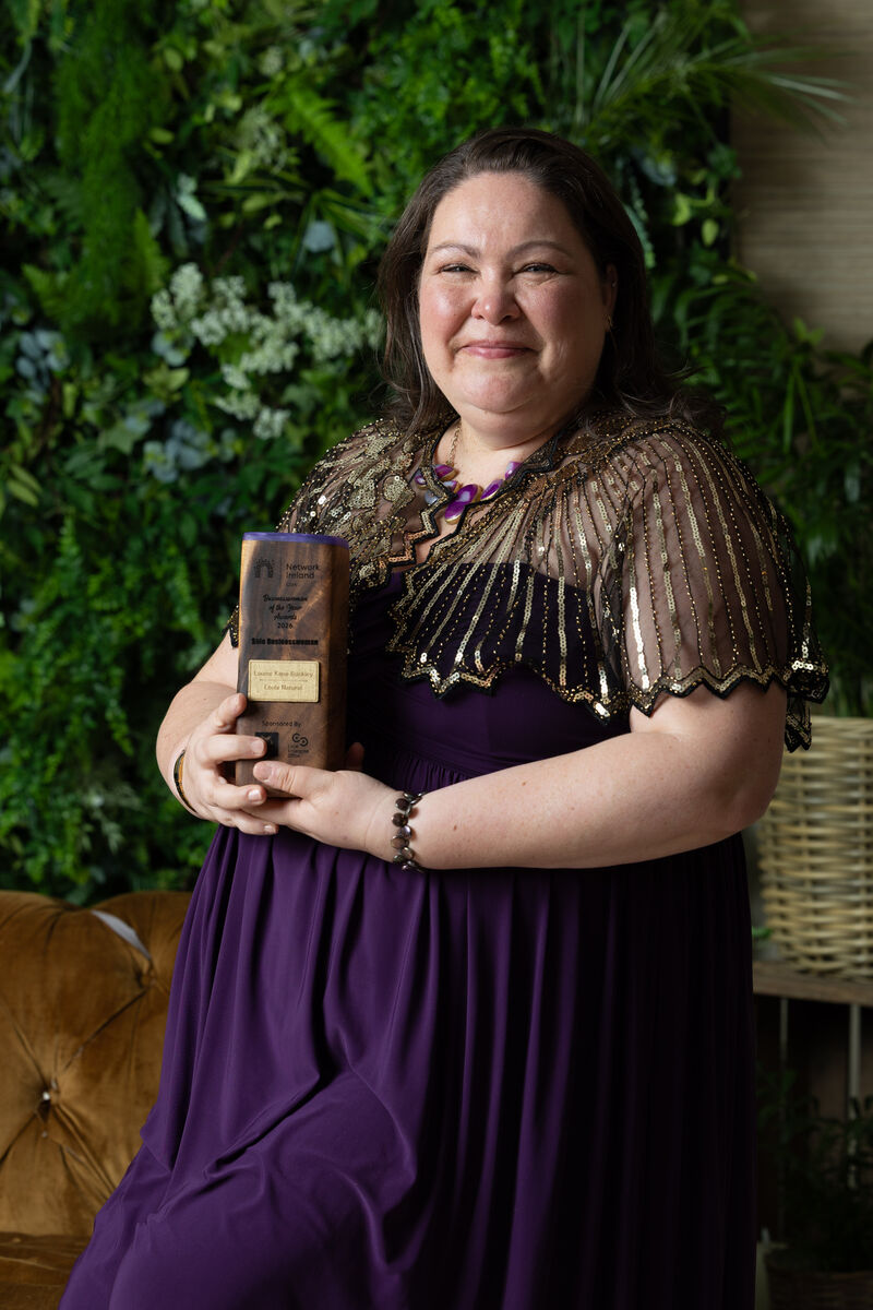 Louise Kane Buckley of Loula Natural, who won the Solo Businesswoman sponsored by Naturally Balanced at the Network Cork Businesswoman of the Year Awards 2026. Picture: Darragh Kane Louise Kane Buckley of Loula Natural, who won the Solo Businesswoman sponsored by Naturally Balanced at the Network Cork Businesswoman of the Year Awards 2026. Picture: Darragh Kane