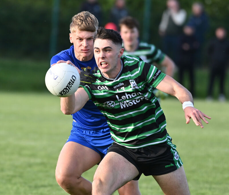 Douglas' Seán Coakley is tackled by St Finbarr's Thomas Egan. Picture: Eddie O'Hare