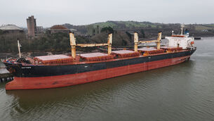 <p>The vessel is now scheduled to depart at approximately 6.30pm on Friday. Picture:Larry Cummins. </p> <p>The vessel is now scheduled to depart at approximately 6.30pm on Friday. Picture:Larry Cummins. </p>