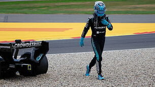 George Russell ‘numb to disappointment’ after crash as Kimi Antonelli wins again George Russell ‘numb to disappointment’ after crash as Kimi Antonelli wins again