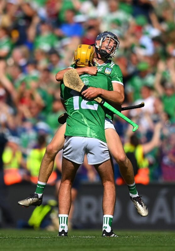 David Reidy and Cathal O'Neill celebrate at Croke Park. Picture: Stephen McCarthy/Sportsfile David Reidy and Cathal O'Neill celebrate at Croke Park. Picture: Stephen McCarthy/Sportsfile