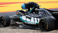 George Russell rues more misfortune after crash as Kimi Antonelli stretches lead