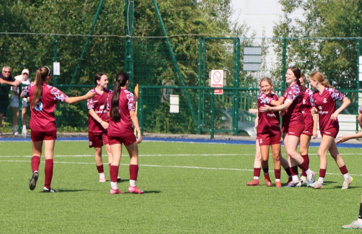 Molly Dennis celebrates scoring against Wexford on her debut for Cobh. Molly Dennis celebrates scoring against Wexford on her debut for Cobh.