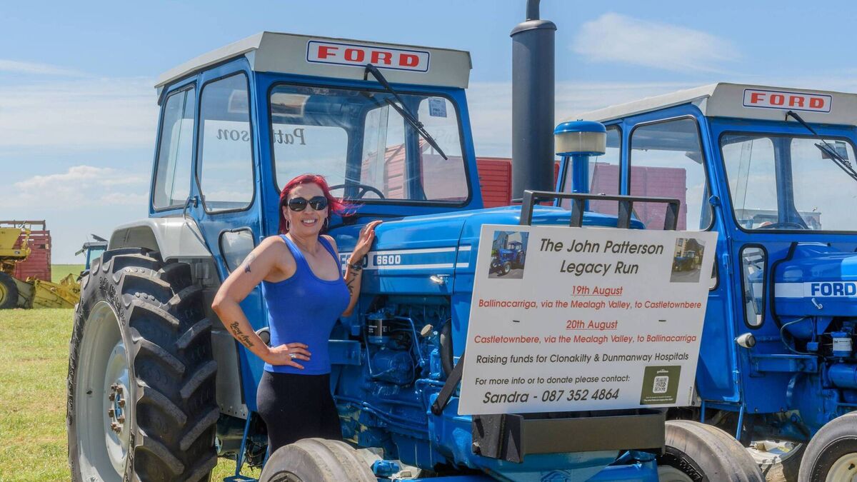 Cork woman's charity fundraising drive in vintage tractor pays tribute to her dad