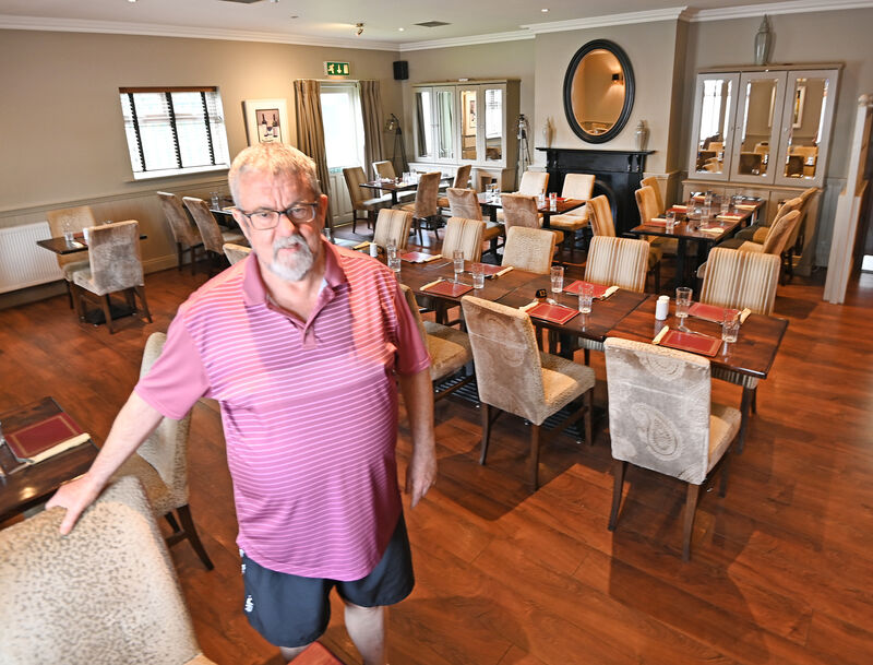 Michael Sheahan in the restaurant at The Killumney Inn Michael Sheahan in the restaurant at The Killumney Inn