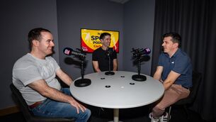 <p>Barry O’Mahony, Éamonn Murphy and Denis Hurley in The Echo Podcast Studio. Picture: Chani Anderson</p> <p>Barry O’Mahony, Éamonn Murphy and Denis Hurley in The Echo Podcast Studio. Picture: Chani Anderson</p>