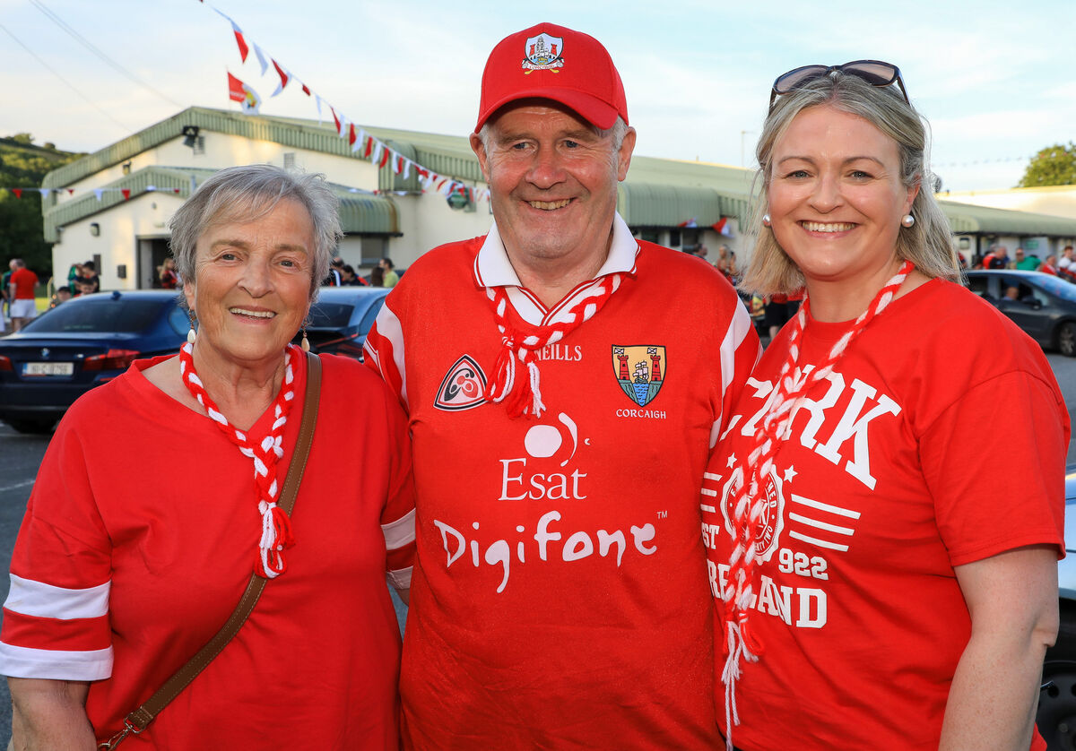 Bridget, Seán and Trish Lynch at the homecoming. Picture: David Creedon Bridget, Seán and Trish Lynch at the homecoming. Picture: David Creedon