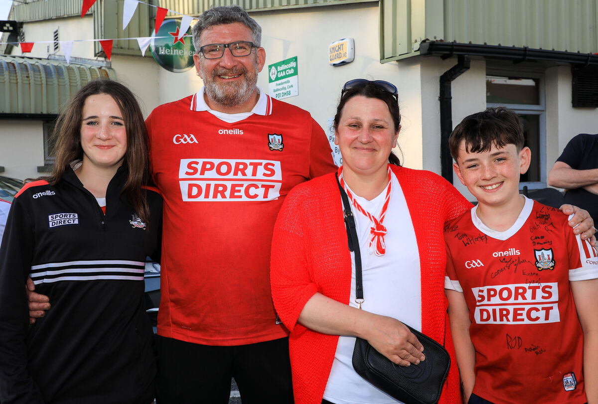 Sarah, Joe, Teresa and John Downing at Ballincollig GAA. Picture: David Creedon Sarah, Joe, Teresa and John Downing at Ballincollig GAA. Picture: David Creedon