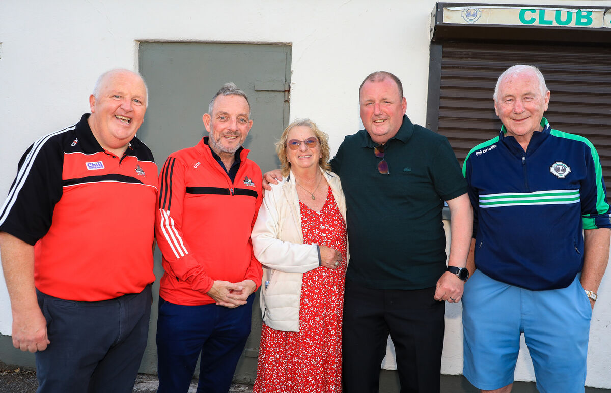 Club vice-chairman Tadhg Daly, Minister of State at the Department of Rural and Community Development, Gerry Buttimer TD, Betty Ricken, Keith Ricken and Ballincollig juvenile chairman Seamus O'Brien at the homecoming. Picture: David Creedon Club vice-chairman Tadhg Daly, Minister of State at the Department of Rural and Community Development, Gerry Buttimer TD, Betty Ricken, Keith Ricken and Ballincollig juvenile chairman Seamus O'Brien at the homecoming. Picture: David Creedon
