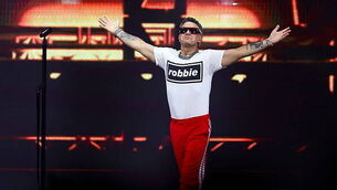 2280045734 Robbie Williams Performs At Merkur Spiel-Arena