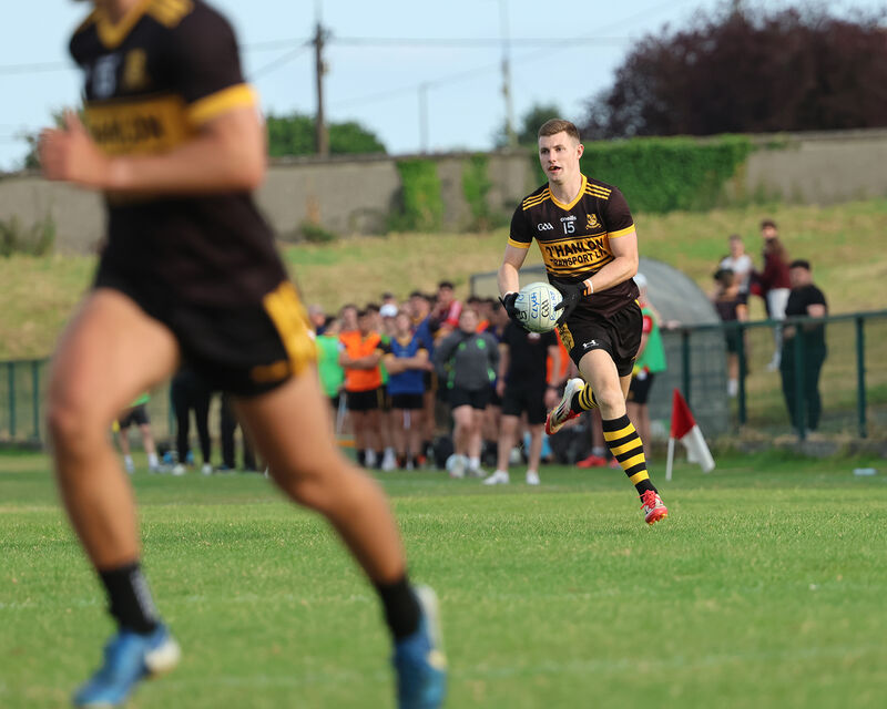 Conor Corbett of Clyda Rovers on the attack against Kilshannig. Picture: Brendan Gleeson
