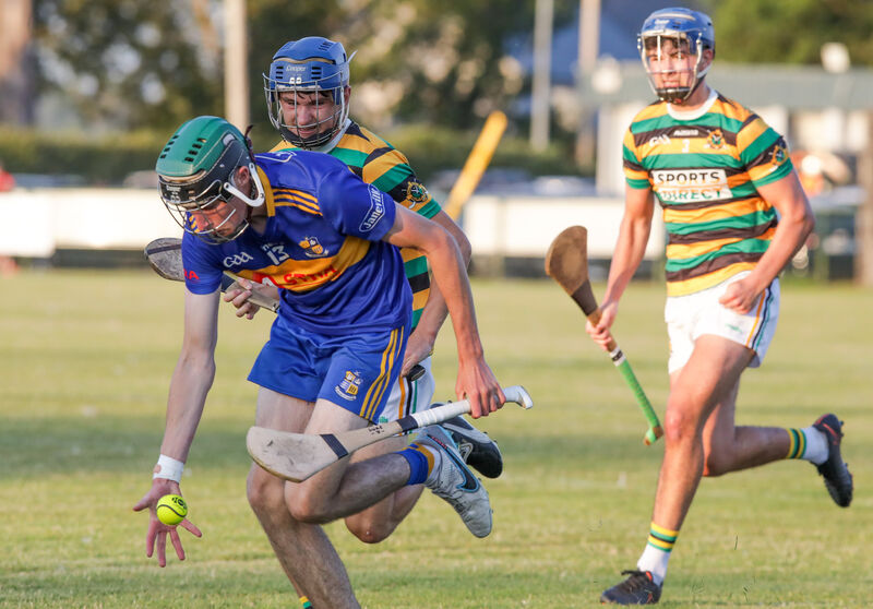 Carrigaline's Luke Jordan scoops the sliotar against Glen Rovers. Picture: David Creedon
