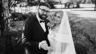 <p>Cleo Cashman Corcoran and Cian Heffernan on their wedding day. The couple have been together for nine years</p> <p>Cleo Cashman Corcoran and Cian Heffernan on their wedding day. The couple have been together for nine years</p>