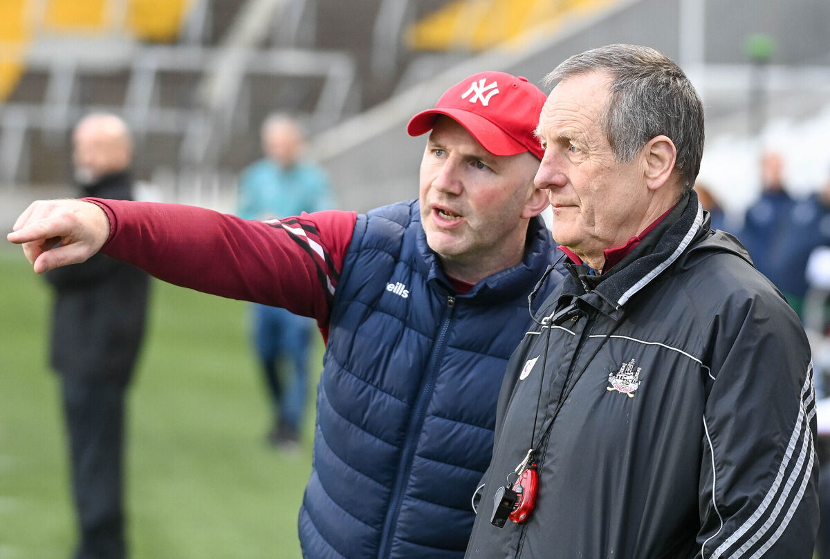 John Meyler (right) and Vincent Hurley on the sideline during a minor match in 2024. Picture: David Keane. John Meyler (right) and Vincent Hurley on the sideline during a minor match in 2024. Picture: David Keane.