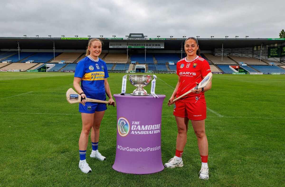 Tipperary’s Eimear McGrath and Cork’s Sorcha McCartan at the launch of the Glen Dimplex All-Ireland Camogie Championship semi-final double header at FBD Semple Stadium. Picture: INPHO/James Crombie Tipperary’s Eimear McGrath and Cork’s Sorcha McCartan at the launch of the Glen Dimplex All-Ireland Camogie Championship semi-final double header at FBD Semple Stadium. Picture: INPHO/James Crombie