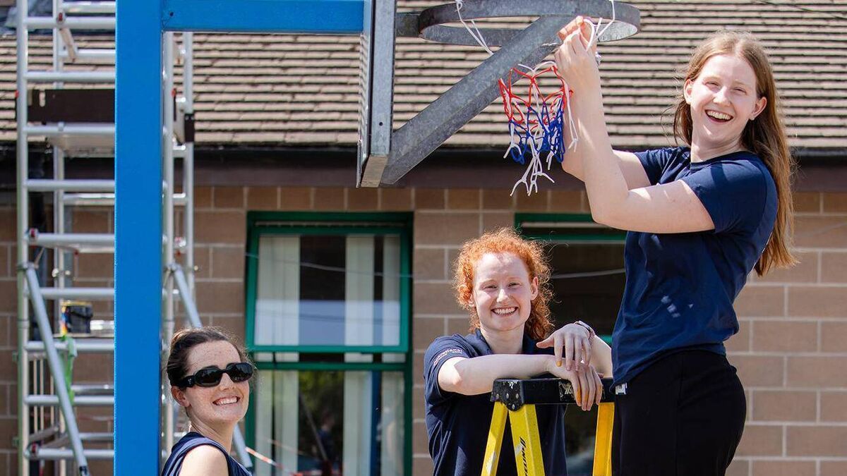 Local firm's employees give Glounthaune school a summer facelift