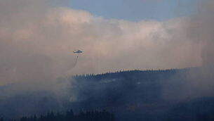 Slievenamon wildfires enter into fifth day as two aerial support units in use Slievenamon wildfires enter into fifth day as two aerial support units in use