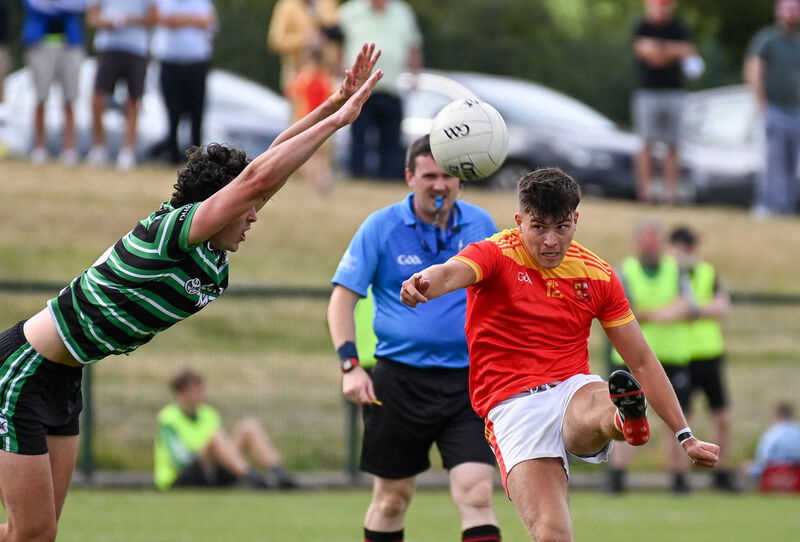 Mallow's Mark Tobin scores a point past Douglas' David Buckley during their Premier SFC clash at Grenagh. Picture: David Keane. Mallow's Mark Tobin scores a point past Douglas' David Buckley during their Premier SFC clash at Grenagh. Picture: David Keane.