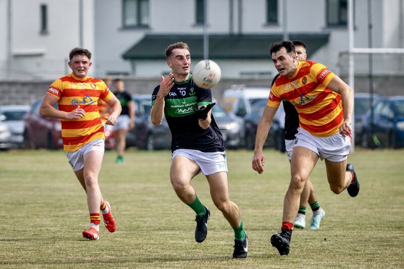 Nemo Rangers’ Conor Shalloe makes a catch. Picture: Chani Anderson Nemo Rangers’ Conor Shalloe makes a catch. Picture: Chani Anderson