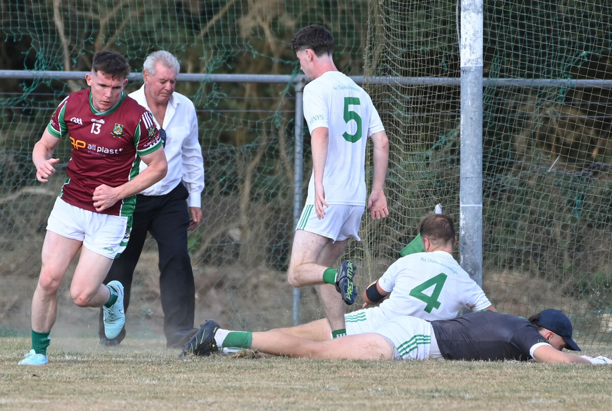 Aghabullogue's Matthew Bradley celebrates his goal against Doheny's during the McCarthy Insurance Group SAFC at Kilmicheal. Picture: Eddie O'Hare Aghabullogue's Matthew Bradley celebrates his goal against Doheny's during the McCarthy Insurance Group SAFC at Kilmicheal. Picture: Eddie O'Hare